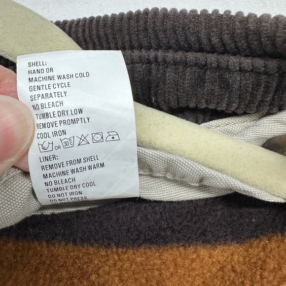 Woolrich Barn Chore Jacket Coat Removable Fleece Lined Tan Khaki Mens XL Spot - Picture 12 of 12